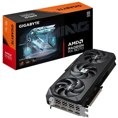 Gigabyte Grafische kaart AMD Radeon RX 9070 GAMING OC 16G Gigabyte Grafische kaart AMD Radeon RX 9070 GAMING OC 16G