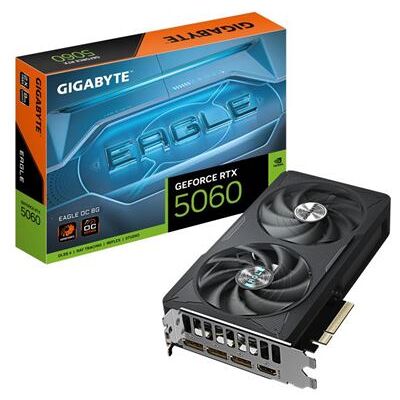 Gigabyte Grafische kaart nVidia GeForce RTX 5060 EAGLE OC 8G Gigabyte Grafische kaart nVidia GeForce RTX 5060 EAGLE OC 8G