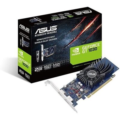 Asus Gt1030-2g-brk - Grafische Kaart - Gf Gt 1030 - 2 Gb Gddr5 - Pcie 3.0 Laag Profiel - Hdmi, Displayport Asus Gt1030-2g-brk - Grafische Kaart - Gf Gt 1030 - 2 Gb Gddr5 - Pcie 3.0 Laag Profiel - Hdmi, Displayport
