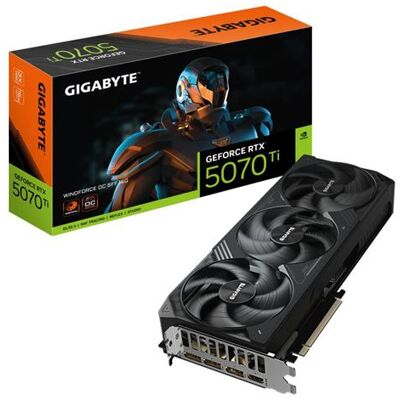 Gigabyte Gafische kaart nVidia GeForce RTX 5070 Ti WINDFORCE OC SFF 16 GB Gigabyte Gafische kaart nVidia GeForce RTX 5070 Ti WINDFORCE OC SFF 16 GB