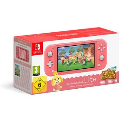 Nintendo Switch Console Lite Corail + Animal Crossing NH Nintendo Switch Console Lite Corail + Animal Crossing NH