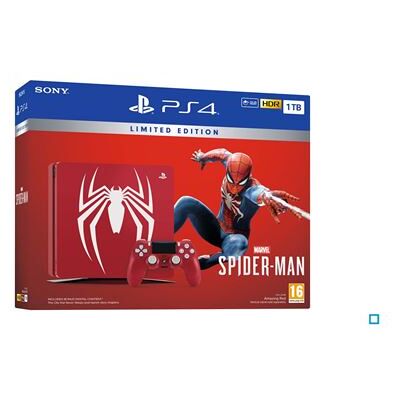 Console Sony PS 4 Slim 1 TB Rood + DualShock Controller Special Edition Marvel’s Spider-man Console Sony PS 4 Slim 1 TB Rood + DualShock Controller Special Edition Marvel’s Spider-man