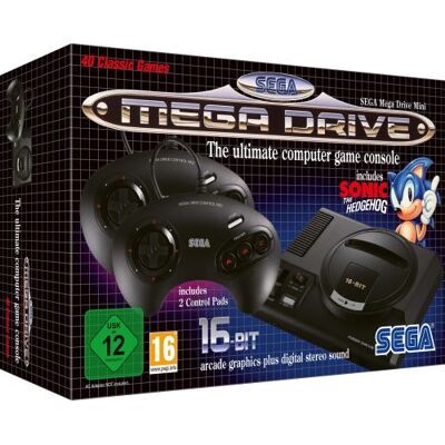SEGA MEGA DRIVE MINI ZWART SEGA MEGA DRIVE MINI ZWART