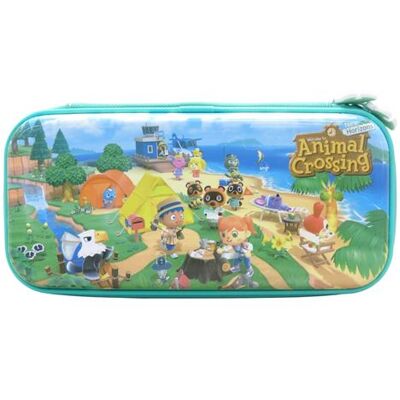 Hori Vault Blue Case voor Nintendo Switch Animal Crossing Edition Hori Vault Blue Case voor Nintendo Switch Animal Crossing Edition