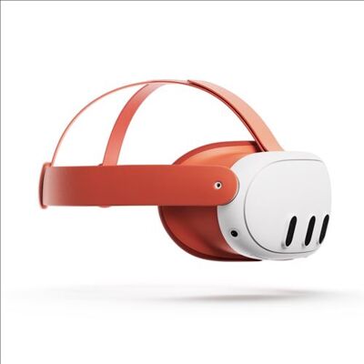 Meta Quest 3 Gezichtsbeschermer Bloed Oranje + Riem Meta Quest 3 Gezichtsbeschermer Bloed Oranje + Riem
