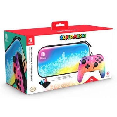 Pdp Rematch bedrade controller set roze/paars voor Nintendo Switch, Nintendo Switch Lite en Nintendo Switch OLED-model + Star Spectrum reisetui Pdp Rematch bedrade controller set roze/paars voor Nintendo Switch, Nintendo Switch Lite en Nintendo Switch OLED-model + Star Spectrum reisetui
