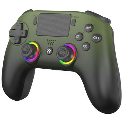 Subsonic SA5716-3 Bluetooth LED Military Green draadloze controller voor PS5 en pc Subsonic SA5716-3 Bluetooth LED Military Green draadloze controller voor PS5 en pc