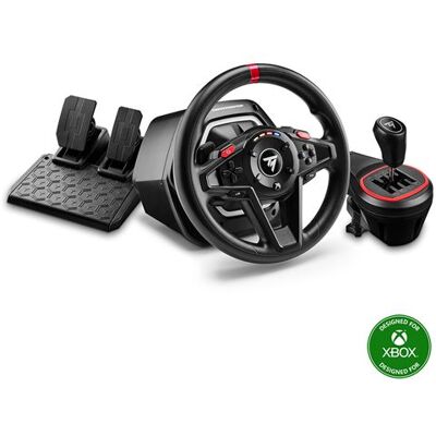 Thrustmaster T128 gaming stuur voor Xbox Series XS Xbox One en PC Zwart en Rood Thrustmaster T128 gaming stuur voor Xbox Series XS Xbox One en PC Zwart en Rood