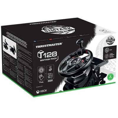 Thrustmaster T128 SimTask-gamewiel voor Xbox en PC + Steering Kit-bevestigingssysteem voor simulatiespellen Thrustmaster T128 SimTask-gamewiel voor Xbox en PC + Steering Kit-bevestigingssysteem voor simulatiespellen