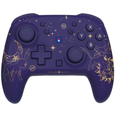Hori Draadloze Controller Horipad Turbo Espeon En Umbreon Paars & Goud Voor Nintendo Switch 2 Hori Draadloze Controller Horipad Turbo Espeon En Umbreon Paars & Goud Voor Nintendo Switch 2
