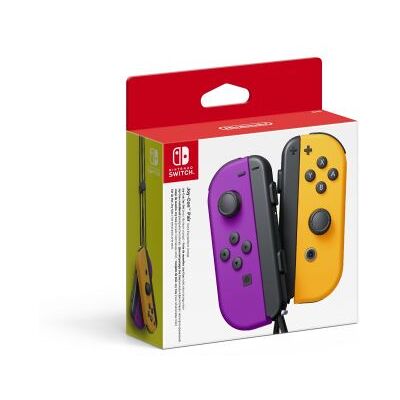 NINTENDO Joy-Con - Spelpad - draadloos - neon oranje, neon paars (pak van 2) - voor Nintendo Switch, Nintendo Switch Lite NINTENDO Joy-Con - Spelpad - draadloos - neon oranje, neon paars (pak van 2) - voor Nintendo Switch, Nintendo Switch Lite