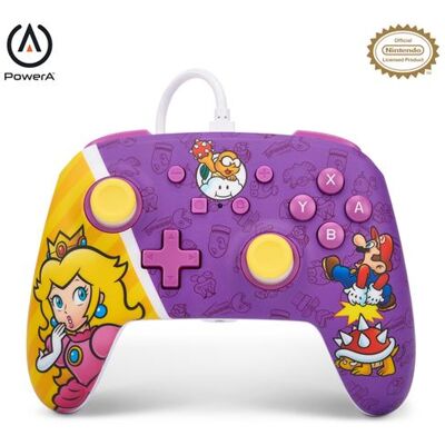 PowerA POWER A WIRED CONTROLLER PRINCESS PEACH SWITCH PowerA POWER A WIRED CONTROLLER PRINCESS PEACH SWITCH