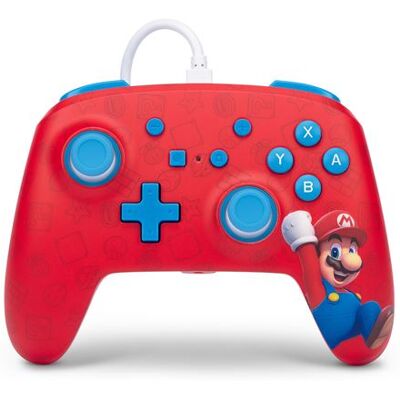 Bedrade controller voor Nintendo Switch PowerA Woo-Hoo! Mario rood Bedrade controller voor Nintendo Switch PowerA Woo-Hoo! Mario rood