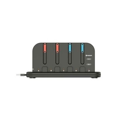 Nacon RGB multi-oplaadstation voor 4 Joy-Con™ Zwart voor Nintendo Switch™ 2 en Nintendo Switch™ Nacon RGB multi-oplaadstation voor 4 Joy-Con™ Zwart voor Nintendo Switch™ 2 en Nintendo Switch™