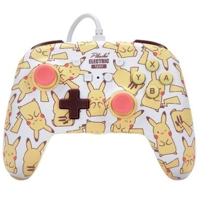 PowerA Bedrade controller Pikachu Blush voor Nintendo Switch PowerA Bedrade controller Pikachu Blush voor Nintendo Switch