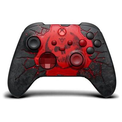 Microsoft Draadloze Controller Gears of War E-Day Limited Edition Zwart en Rood voor Xbox Microsoft Draadloze Controller Gears of War E-Day Limited Edition Zwart en Rood voor Xbox