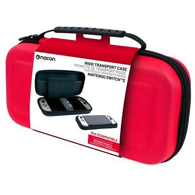 Nacon Rigid Carrying Case Voor Nintendo Switch 2 Rood Nacon Rigid Carrying Case Voor Nintendo Switch 2 Rood