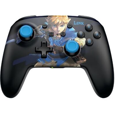 PowerA Lumectra Wake Up Link Draadloze Controller voor Nintendo Switch Zwart en Blauw PowerA Lumectra Wake Up Link Draadloze Controller voor Nintendo Switch Zwart en Blauw