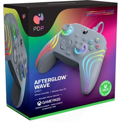 Pdp Bedrade controller Afterglow Wave voor Xbox one Xbox Series XS Windows 10 en Windows 11 Grijs Pdp Bedrade controller Afterglow Wave voor Xbox one Xbox Series XS Windows 10 en Windows 11 Grijs