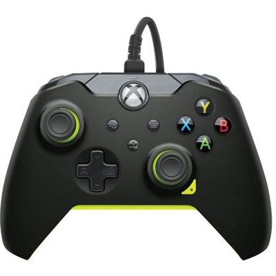 Pdp bedrade controller voor Xbox en PC Elektrisch zwart Pdp bedrade controller voor Xbox en PC Elektrisch zwart
