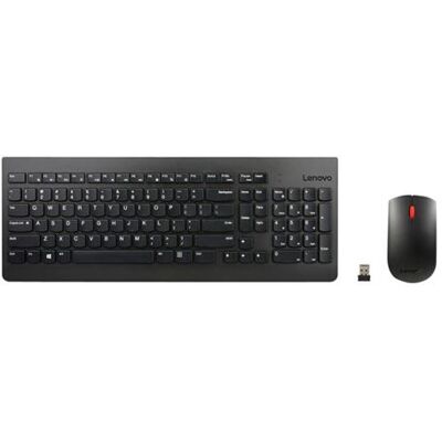 Lenovo Essential Wireless Combo - Toetsenbord en muis set - draadloos - 2.4 GHz - Duits Lenovo Essential Wireless Combo - Toetsenbord en muis set - draadloos - 2.4 GHz - Duits