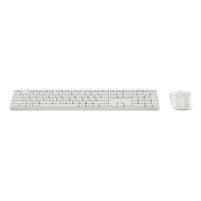 HP 490C - Toetsenbord en muis set - dual mode, 3-zone indeling, multi-apparaat, lage toetsafstand - full size - draadloos - Bluetooth, 2.4 GHz - QWERTY - Internationaal Engels - wit HP 490C - Toetsenbord en muis set - dual mode, 3-zone indeling, multi-apparaat, lage toetsafstand - full size - draadloos - Bluetooth, 2.4 GHz - QWERTY - Internationaal Engels - wit