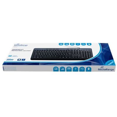 MediaRange MROS102 - Toetsenbord - USB - zwart MediaRange MROS102 - Toetsenbord - USB - zwart