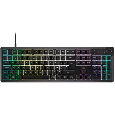 Corsair K55 Core Rgb - Toetsenbord - 100% - Full Size - Achterverlichting - Usb - Azerty - Belgisch - Toetsschakelaar: Rubber Kap - Zwart Corsair K55 Core Rgb - Toetsenbord - 100% - Full Size - Achterverlichting - Usb - Azerty - Belgisch - Toetsschakelaar: Rubber Kap - Zwart