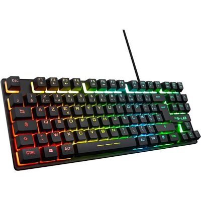 The G-Lab De G-Lab Keyz Caesium TKL Gaming Toetsenbord Franse Azerty bedraad voor PC/PS4/PS5/Xbox Zwart The G-Lab De G-Lab Keyz Caesium TKL Gaming Toetsenbord Franse Azerty bedraad voor PC/PS4/PS5/Xbox Zwart