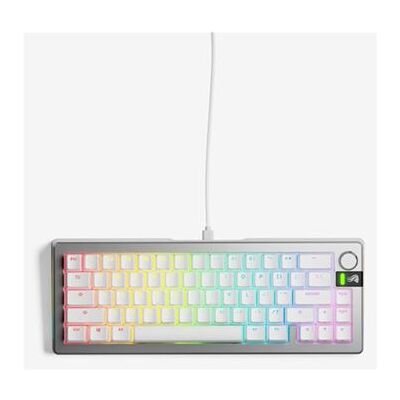 Glorious GMMK3 PRO - Toetsenbord - vooraf gebouwd - 65% - met knop - achterverlichting - USB - QWERTY - VS - toetsschakelaar: Glorious Fox switches - zilver Glorious GMMK3 PRO - Toetsenbord - vooraf gebouwd - 65% - met knop - achterverlichting - USB - QWERTY - VS - toetsschakelaar: Glorious Fox switches - zilver