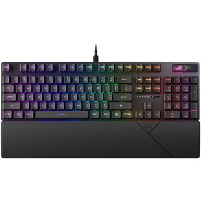 ASUS ROG Strix Scope II RX - Toetsenbord - gaming, full size - backlit - USB - AZERTY - Frans - toetsschakelaar: ROG RX RED optisch mechanisch - zwart ASUS ROG Strix Scope II RX - Toetsenbord - gaming, full size - backlit - USB - AZERTY - Frans - toetsschakelaar: ROG RX RED optisch mechanisch - zwart