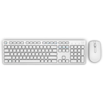Dell KM636 - Toetsenbord en muis set - draadloos - 2.4 GHz - AZERTY - Frans - wit Dell KM636 - Toetsenbord en muis set - draadloos - 2.4 GHz - AZERTY - Frans - wit