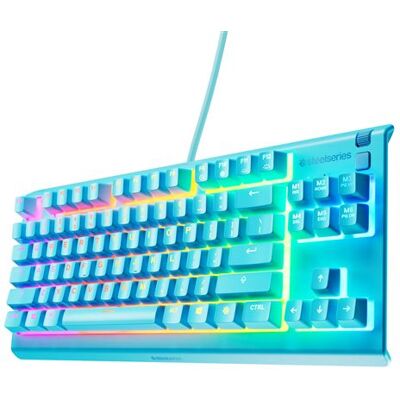 Steelseries Bedrade Gaming Toetsenbord Frans Azerty Apex 3 Tkl Aqua Blue Steelseries Bedrade Gaming Toetsenbord Frans Azerty Apex 3 Tkl Aqua Blue