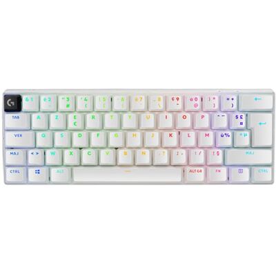 Logitech G PRO X 60 Lightspeed Frans Azerty Draadloos Mechanisch Gaming Toetsenbord Wit Logitech G PRO X 60 Lightspeed Frans Azerty Draadloos Mechanisch Gaming Toetsenbord Wit