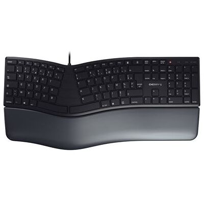 CHERRY KC 4500 ERGO - Toetsenbord - USB - AZERTY - Frans - zwart CHERRY KC 4500 ERGO - Toetsenbord - USB - AZERTY - Frans - zwart