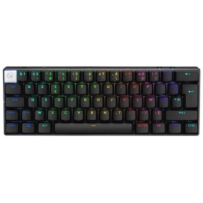 Logitech G PRO X 60 Lightspeed Frans Azerty draadloze mechanische Gaming toetsenbord zwart Logitech G PRO X 60 Lightspeed Frans Azerty draadloze mechanische Gaming toetsenbord zwart