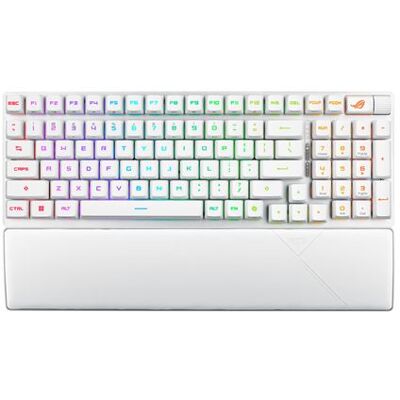 Asus Bluetooth Draadloos Frans Azerty Gaming Toetsenbord Rog Strix Scope II 96 RX Wit Asus Bluetooth Draadloos Frans Azerty Gaming Toetsenbord Rog Strix Scope II 96 RX Wit