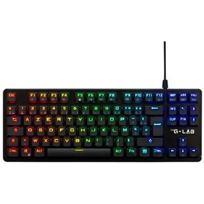 The G-Lab Bedraad Mechanisch Gaming toetsenbord Franse Azerty Keyz Platinium TKL Zwart The G-Lab Bedraad Mechanisch Gaming toetsenbord Franse Azerty Keyz Platinium TKL Zwart