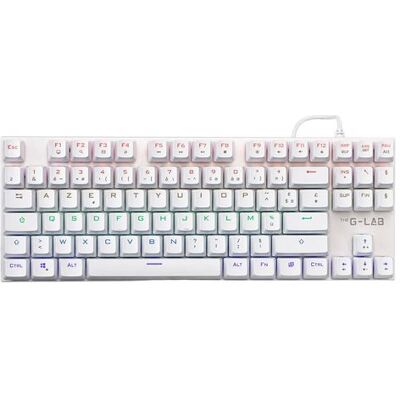 The G-Lab Bedraad Mechanisch Gaming toetsenbord Franse Azerty Keyz Mercury TKL Wit The G-Lab Bedraad Mechanisch Gaming toetsenbord Franse Azerty Keyz Mercury TKL Wit