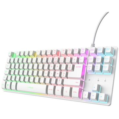 Trust Bedraad Mechanisch Gaming Toetsenbord Gxt 833ps Thado Franse Azerty Wit Trust Bedraad Mechanisch Gaming Toetsenbord Gxt 833ps Thado Franse Azerty Wit