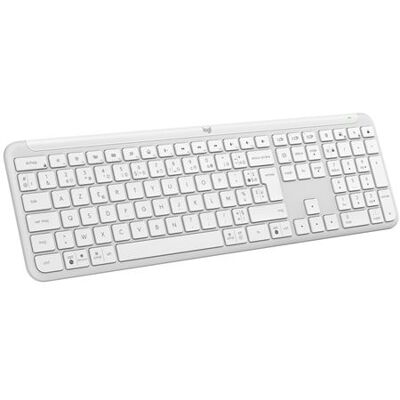 Logitech K950 Signature Slim Off-White Frans Azerty Draadloos Toetsenbord Logitech K950 Signature Slim Off-White Frans Azerty Draadloos Toetsenbord