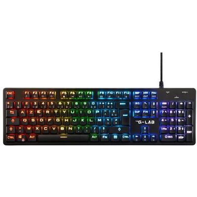 The G-lab Bedraad Mechanisch Gaming Toetsenbord Franse Azerty Keyz Platinium Zwart The G-lab Bedraad Mechanisch Gaming Toetsenbord Franse Azerty Keyz Platinium Zwart