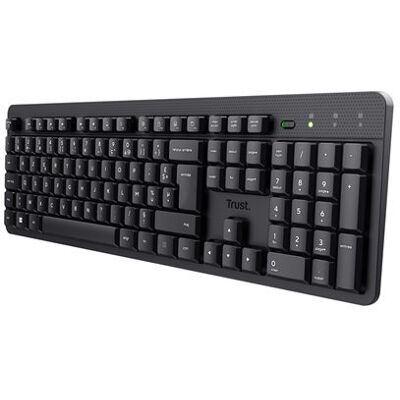 Trust Frans Azerty Draadloos Toetsenbord Ody II Zwart Trust Frans Azerty Draadloos Toetsenbord Ody II Zwart