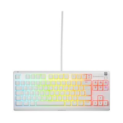 Azerty Bedrade Gaming Toetsenbord SteelSeries Apex 3 TKL Wit Azerty Bedrade Gaming Toetsenbord SteelSeries Apex 3 TKL Wit