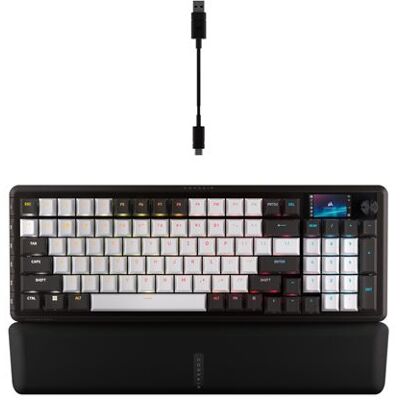 Corsair Mechanisch Bedraad Frans Azerty Gaming Toetsenbord Vanguard 96 Zwart En Wit Corsair Mechanisch Bedraad Frans Azerty Gaming Toetsenbord Vanguard 96 Zwart En Wit