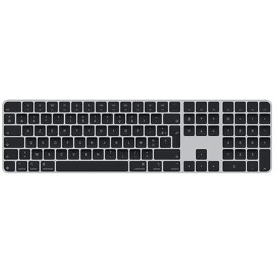 Apple Magic Keyboard with Touch ID and Numeric Keypad - Toetsenbord - USB-C - draadloos - Bluetooth - AZERTY - Frans - zwarte toetsen Apple Magic Keyboard with Touch ID and Numeric Keypad - Toetsenbord - USB-C - draadloos - Bluetooth - AZERTY - Frans - zwarte toetsen