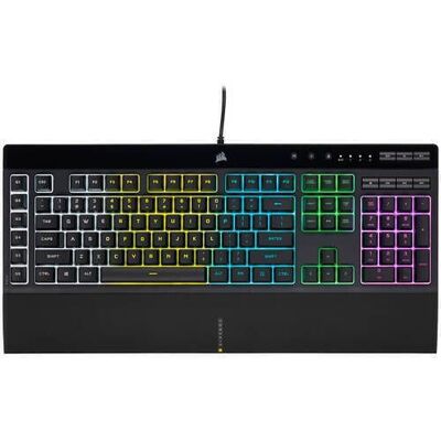 Corsair Gaming K55 Rgb Pro - Toetsenbord - Achterverlichting - Usb - Azerty - Belgisch - Zwart Corsair Gaming K55 Rgb Pro - Toetsenbord - Achterverlichting - Usb - Azerty - Belgisch - Zwart