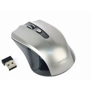 Gembird MUSW-4B-04-BG - Muis - optisch - 4 knoppen - draadloos - 2.4 GHz - USB draadloze ontvanger - zwart, spacegrijs - blister Gembird MUSW-4B-04-BG - Muis - optisch - 4 knoppen - draadloos - 2.4 GHz - USB draadloze ontvanger - zwart, spacegrijs - blister