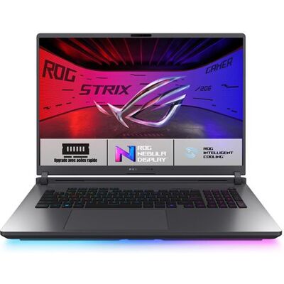 Asus Gaming Laptop ROG Strix G18 STRIX-G18-G815LW-DRF9158W 18" Intel Core Ultra 9 32 GB RAM 1 TB SSD Grijs - Franse Azerty Asus Gaming Laptop ROG Strix G18 STRIX-G18-G815LW-DRF9158W 18" Intel Core Ultra 9 32 GB RAM 1 TB SSD Grijs - Franse Azerty