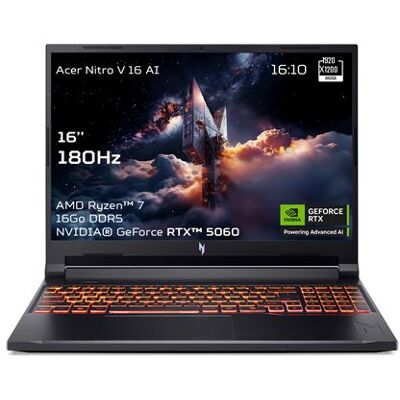 Acer Gaming Laptop Nitro V 16 AI ANV16-42-R3JW 16" AMD Ryzen 7 16 GB RAM 512 GB SSD Zwart - Franse Azerty Acer Gaming Laptop Nitro V 16 AI ANV16-42-R3JW 16" AMD Ryzen 7 16 GB RAM 512 GB SSD Zwart - Franse Azerty